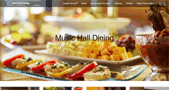 Desktop Screenshot of musichalldining.com